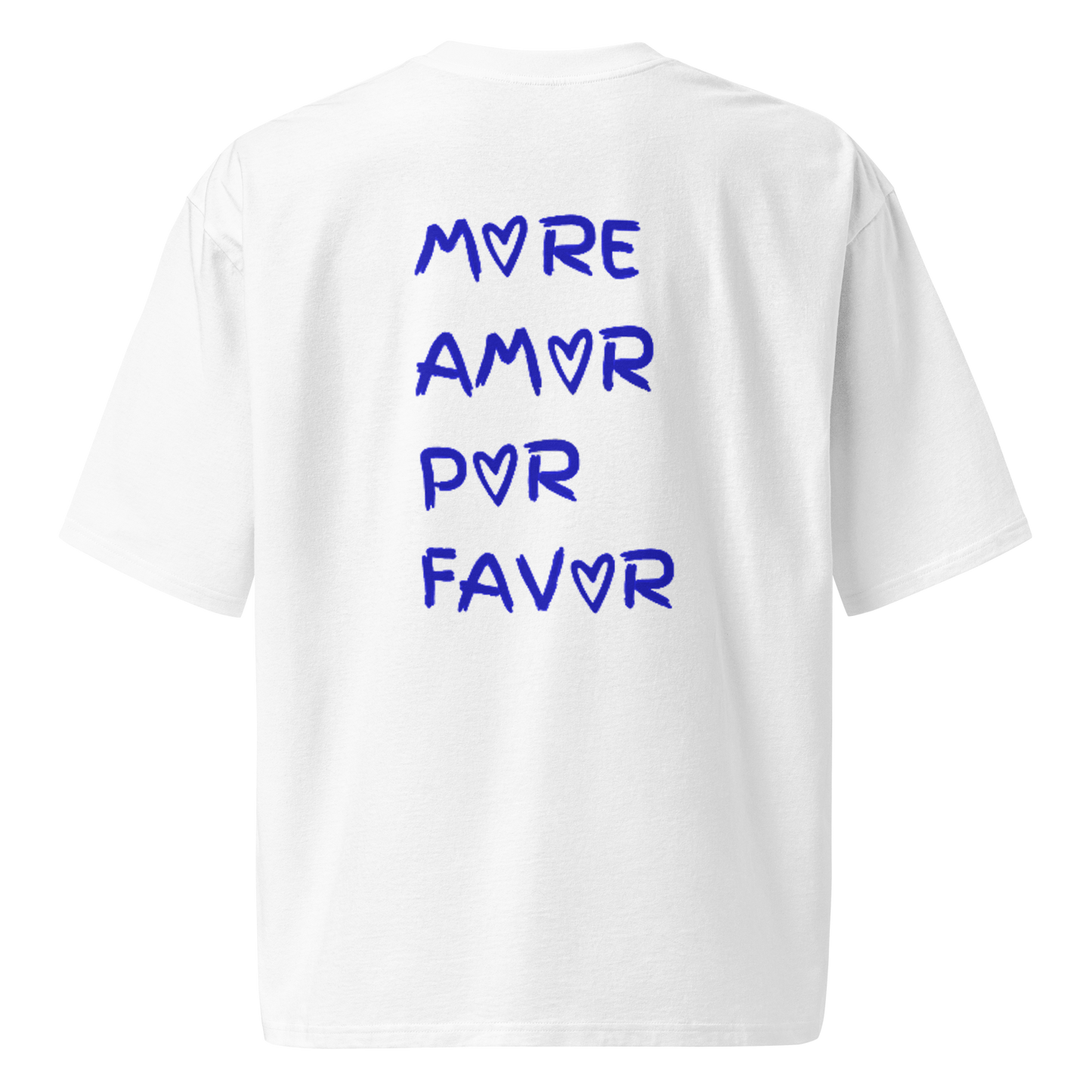 T-shirt Oversize More Amor Bleu