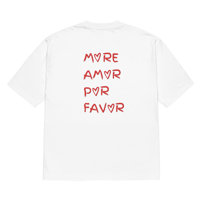 T-shirt More Amor oversized