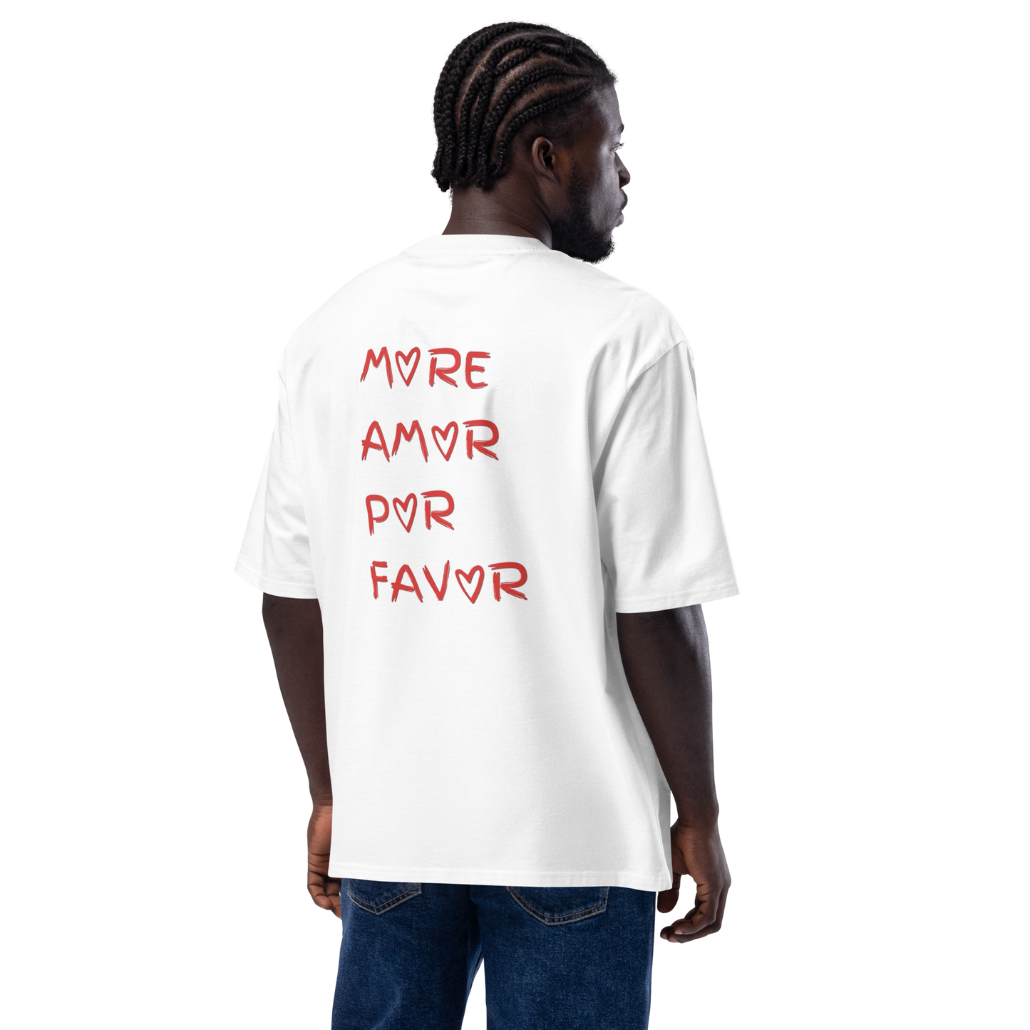 T-shirt More Amor oversized