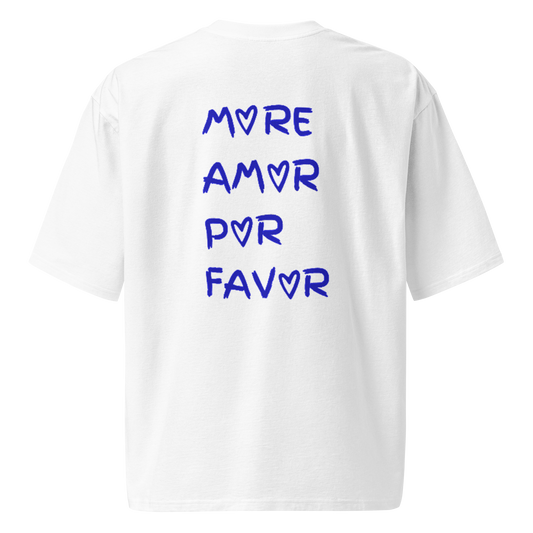 T-shirt Oversize More Amor Bleu